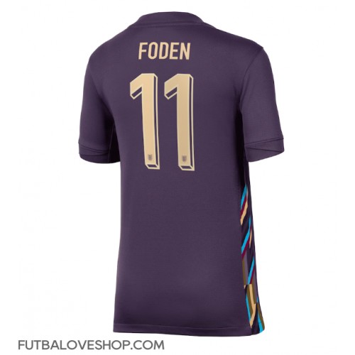 Dres Anglicko Phil Foden #11 Preč pre Ženy ME 2024 Krátky Rukáv